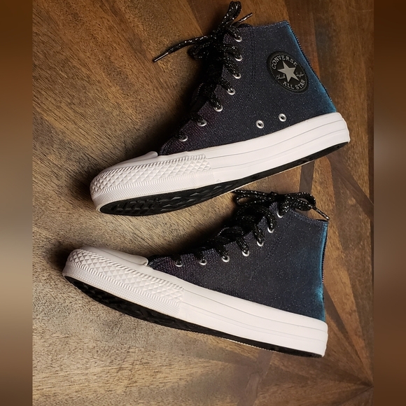 Converse Chuck Taylor All Star Glitter Fade High Tops Women’s 6.5 - Picture 13 of 16